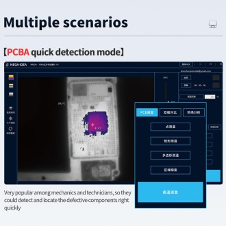 Mega-Idea Super IR Cam Mini S Microscope Infrared Thermal Imaging Camera for Motherboard Detected