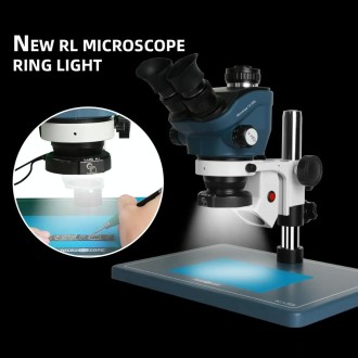 Kaisi RL1 28 Lamp Beads USB Interface Adjustable Brightness Microscope LED Ring Light