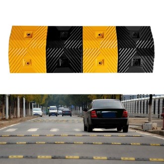 Trapezoid Herringbone Rubber Speed Bump, Size: 100x35x5cm