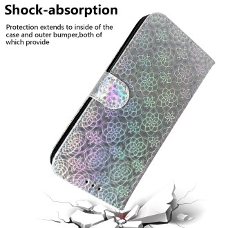 For Xiaomi Redmi Note 13 Pro 4G Colorful Magnetic Buckle Leather Phone Case(Silver)