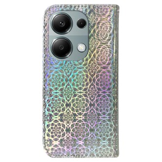 For Xiaomi Redmi Note 13 Pro 4G Colorful Magnetic Buckle Leather Phone Case(Silver)