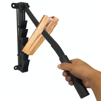 Upgrade Wall Mounted Manual Wood Splitter High Carbon Steel Fire Wood Cutter With Gloves Bags Set