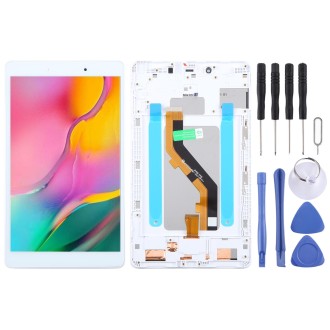 For Samsung Galaxy Tab A 8.0 2019 SM-T290 WiFi Edition Original LCD Screen Digitizer Full Assembly with Frame (White)