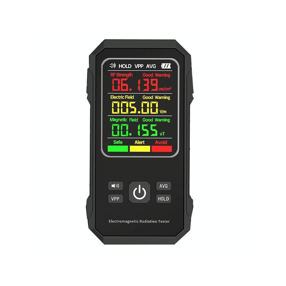 Electromagnetic Radiation Detector High Frequency Radiation Detector(Black)