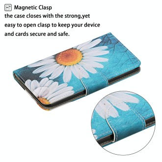 For Xiaomi Redmi Note 13 Pro Colored Drawing Pattern Leather Phone Case(Chrysanthemum)