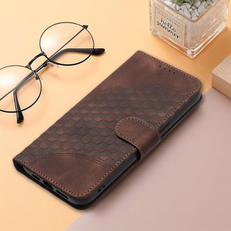 For Xiaomi Redmi Note 13 Pro 4G YX0060 Elephant Head Embossed Phone Leather Case with Lanyard(Coffee)