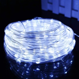 Holiday Party Decoration Tube String Lights LED Garden Decoration Casing Light with Remote Control, Spec: 12m 100 LEDs USB Power