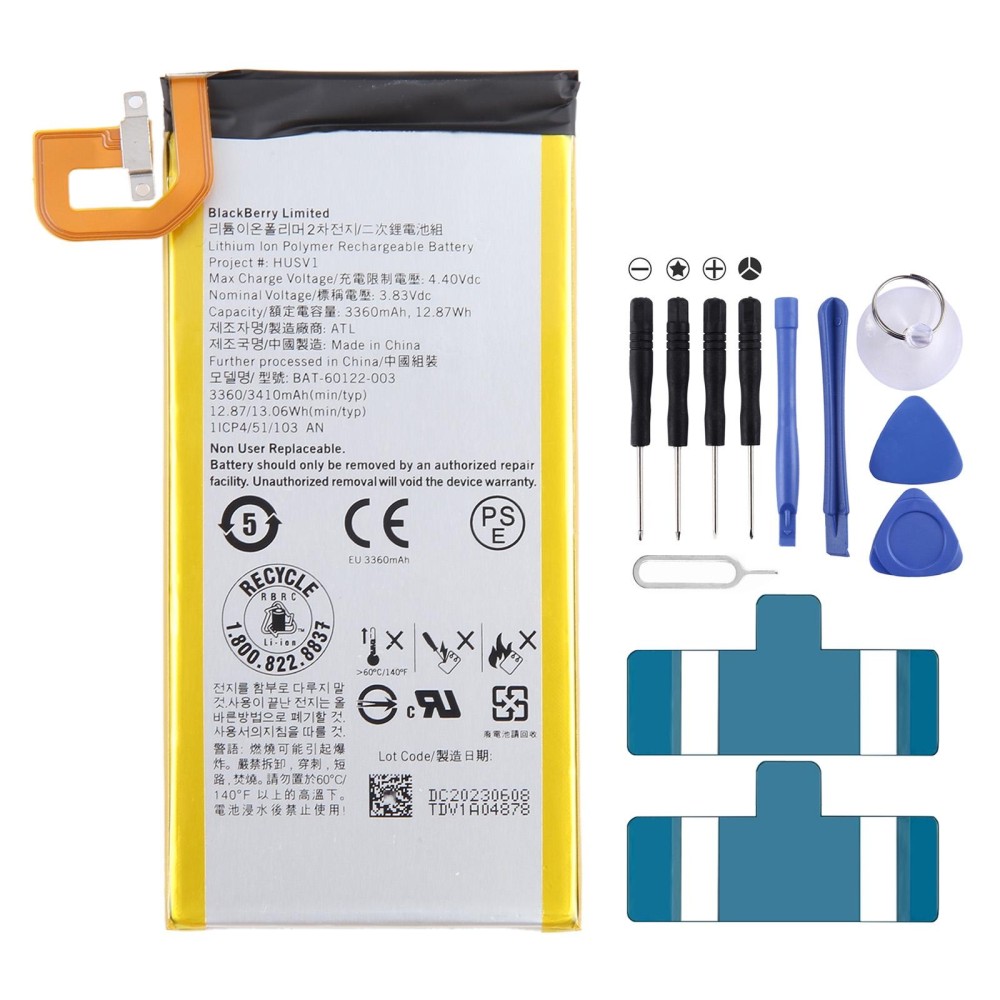 For BlackBerry Priv STV100 Battery Replacement HUSV1 3360mAh