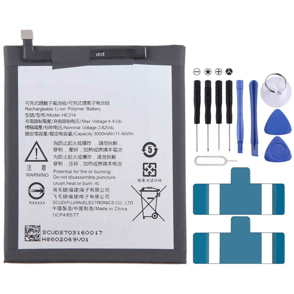 For Sharp Z2 FS8002 Battery Replacement HE314 3000mAh