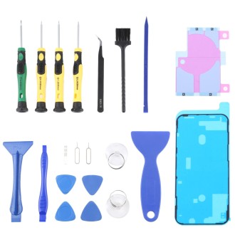 JIAFA JF-8182 21 in 1 Battery Adhesive + LCD Frame Waterproof Adhesive + Repair Tool Set For iPhone 12 Pro Max