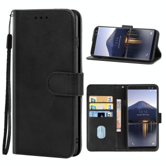 Leather Phone Case For DOOGEE BL12000 / BL12000 Pro(Black)