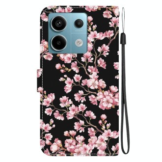 For Xiaomi Redmi Note 13 Pro 5G Crystal Texture Colored Drawing Leather Phone Case(Plum Bossom)