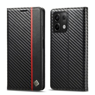 For Xiaomi Redmi Note 13 Pro 5G LC.IMEEKE Carbon Fiber Texture Flip Leather Phone Case(Vertical Black)