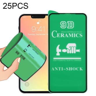 25 PCS 9D Full Screen Full Glue Ceramic Film For iPhone 13 mini