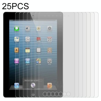 25 PCS Full Screen HD PET Screen Protector For iPad 4 / 3 / 2