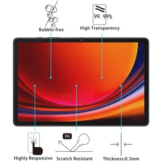 For Samsung Galaxy Tab S9 / Tab S9 FE 9H 0.3mm Explosion-proof Tempered Glass Film