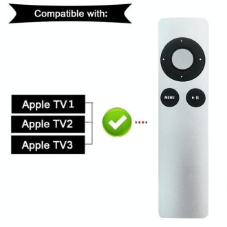 For Apple TV 1 / 2 / 3 Music Systems TV Remote Controls(White)