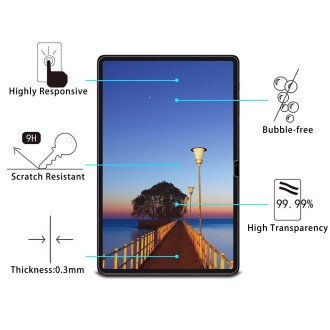 For Samsung Galaxy Tab S8 Plus 9H 2.5D Explosion-proof Tempered Tablet Glass Film