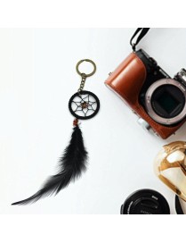 Feather Dreamcatcher Charm Keychain Car Pendant