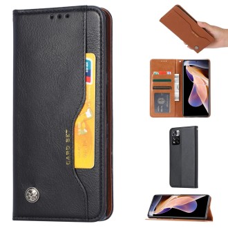 For Xiaomi Note 11 5G Domestic Version / Note 11 Pro+ Knead Skin Texture Leather Phone Case(Black)