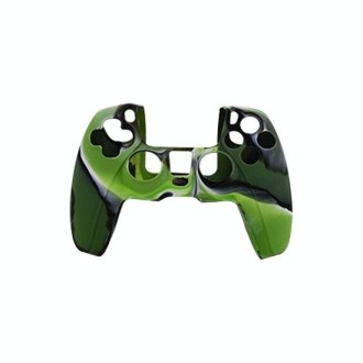 For PS5 Controller Silicone Case Protective Cover, Product color: Camouflage Green