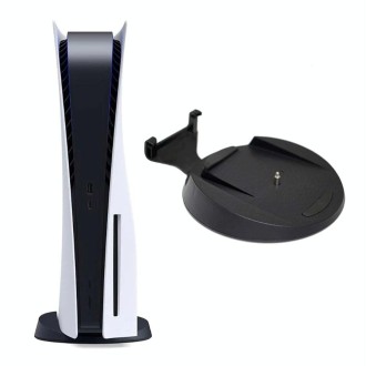 For PS5 Host Vertical Stand Holder Game Console Dock Mount Bracket Base with Fixing Screw