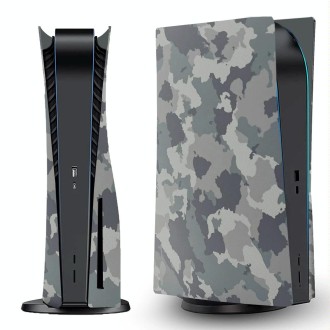 For PS5 CD-ROM Version Game Console Camouflage Shell Protective Cover