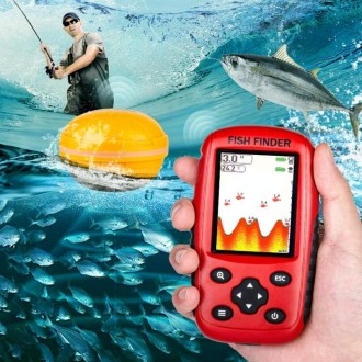 Color HD Screen USB Charging Dot Matrix Fish Finder，Random Color Delivery