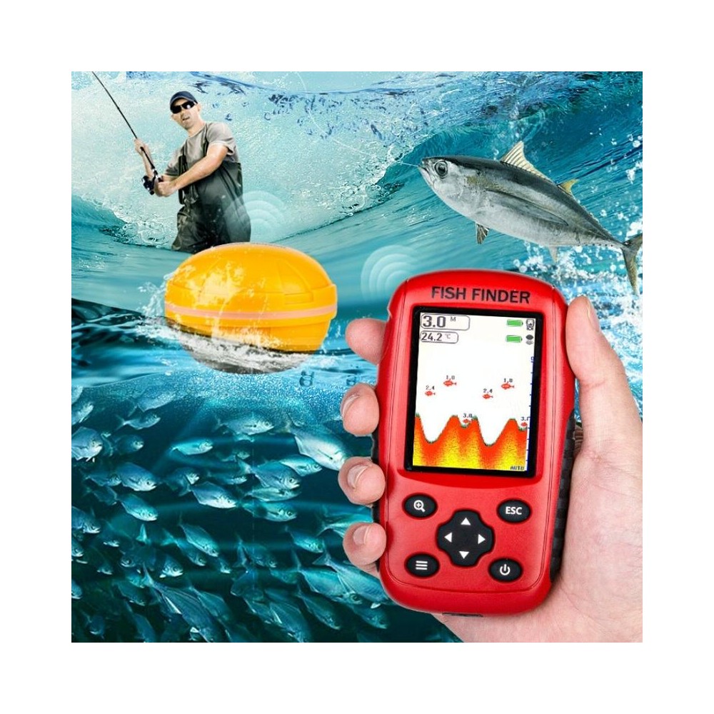 Color HD Screen USB Charging Dot Matrix Fish Finder，Random Color Delivery