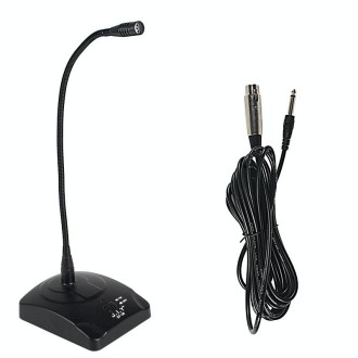 MI520 Desktop Computer Gooseneck Condenser Microphone 6.35mm Interface 