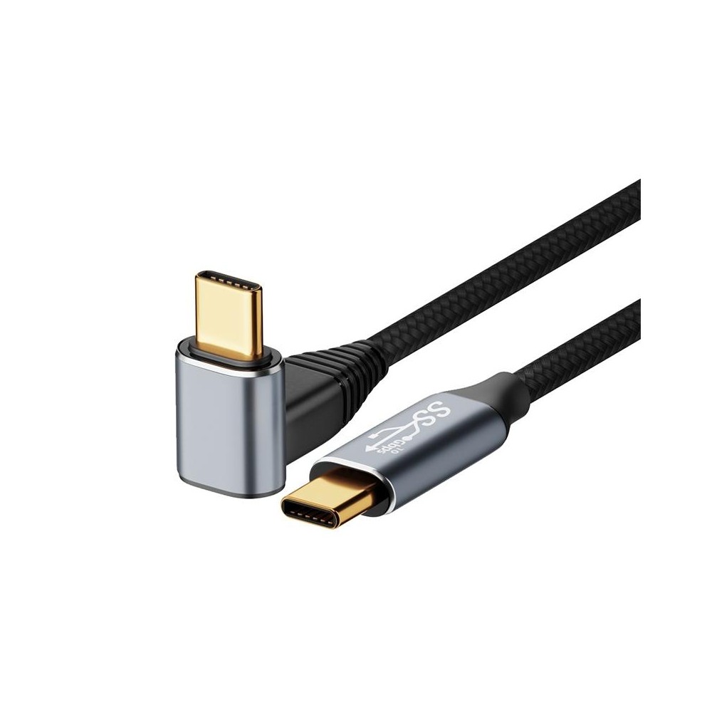 For Steam Deck Gen2 100W USB-C/Type-C Male to USB-C/Type-C Male Stereo Curved Data Cable, Length:1.5m