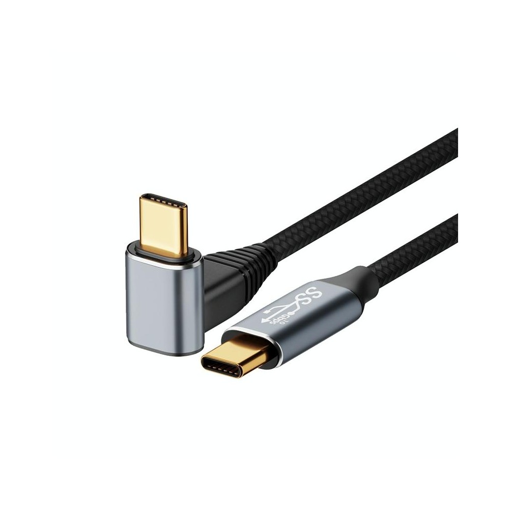 For Steam Deck Gen2 100W USB-C/Type-C Male to USB-C/Type-C Male Stereo Curved Data Cable, Length:2m