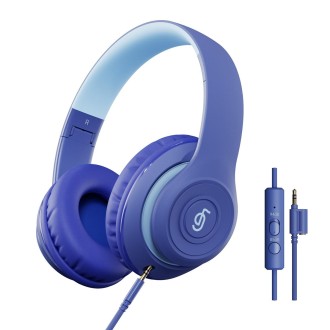 T&G EP21 Wired Noise Reduction Stereo Headphones(Blue)