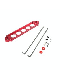 A8681-02 5-hole Car Aluminum Alloy Battery Mounting Bracket(Red)