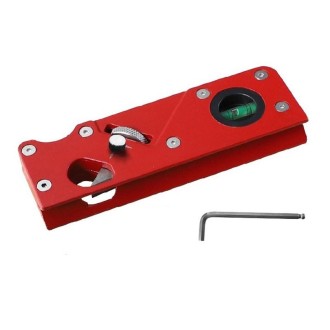 Woodworking Multi-Angle Chamfering Adjustable Depth Hand Planer, Color: Red