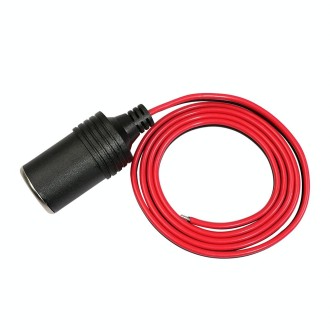 3360 12-24V 10A DIY Soldered Cigarette Lighter Charger Female Plug Socket, Cable Length:1m