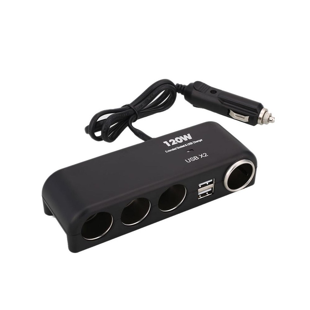 Car Charger Vehicle Auto Splitter Car Cigarette Lighter Socket & Dual USB Ports Socket Adapter