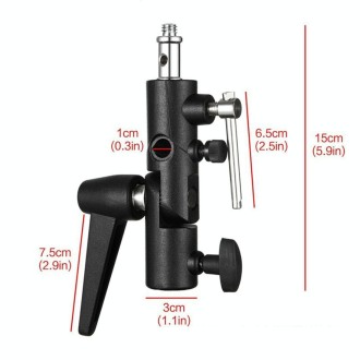 H Type Multifunctional Flash Light Stand Umbrella Bracket, Max Load: 3kg