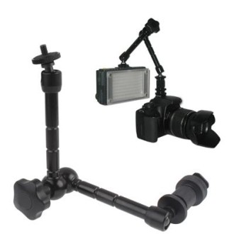 11 inch Articulating Magic Arm for LCD Field Monitor / DSLR Camera / Video lights(Black)