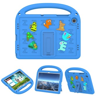 For Samsung Galaxy Tab A9+ Cartoon Sparrow EVA Shockproof Tablet Case(Blue)