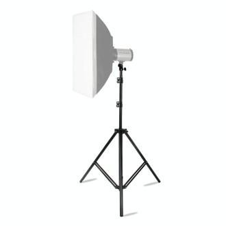 68cm-200cm Height Professional Photography Aluminum Lighting Stand for Studio Flash Light(Black)