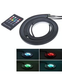 4 in 1 90cm/120cm RGB Colorful Flashing Decorative Chasis Light Sound Control Light Music Rhythm Light with Wireless Remote Cont