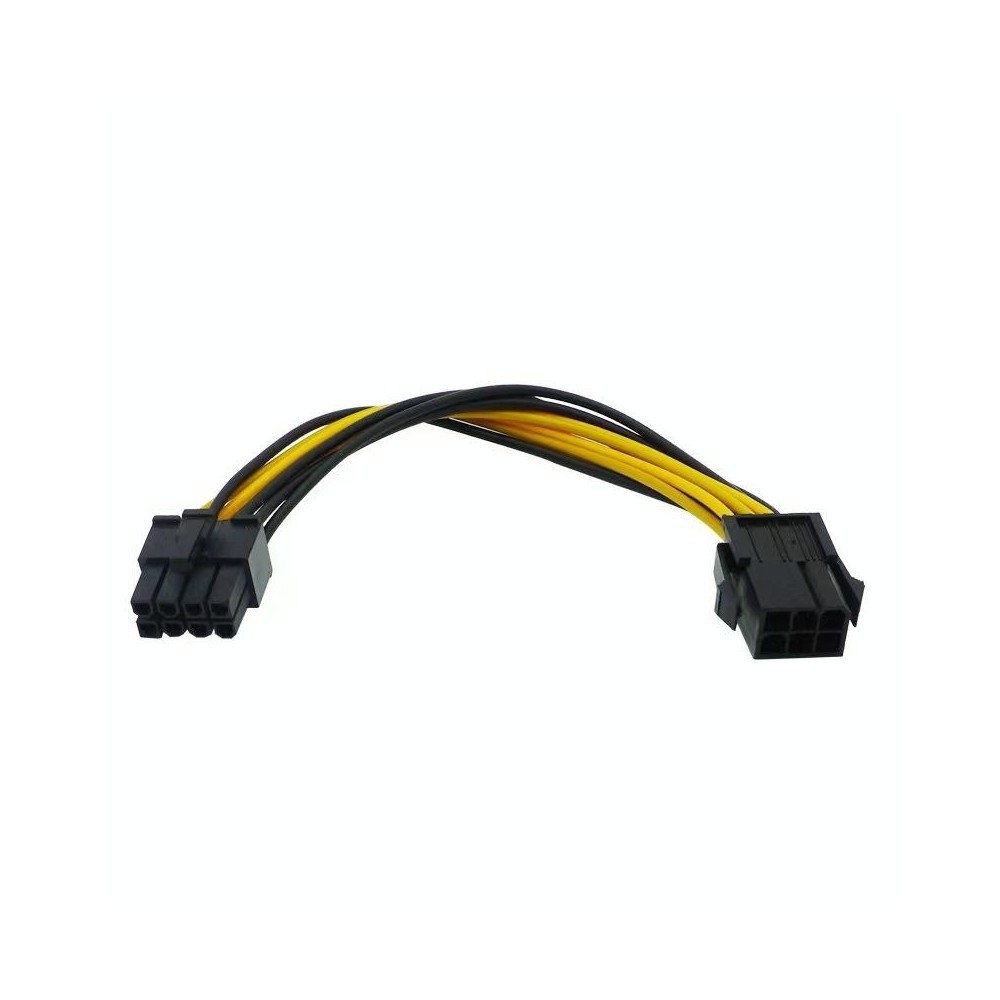 20cm CPU 6 Pin To 8 Pin Graphics Card Computer Motherboard Power Cable