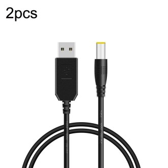 2pcs DC 5V To 9V USB Booster Cable Mobile Power Router Power Cord