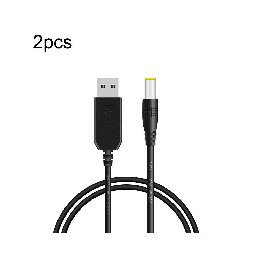 2pcs DC 5V To 9V USB Booster Cable Mobile Power Router Power Cord