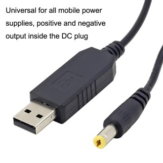 2pcs DC 5V To 9V USB Booster Cable Mobile Power Router Power Cord