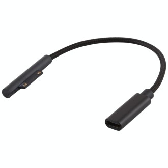 For Microsoft Surface Pro 7 / 6 / 5 to USB-C / Type-C Female Interfaces Power Charger Cable