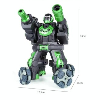 JJR/C R26 2.4G Remote Control Smart Battle Spray Robot, Specification:Single Control(Silver)