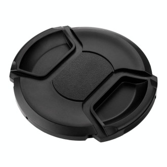 77mm Center Pinch Camera Lens Cap(Black)