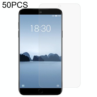 50 PCS 0.26mm 9H 2.5D Tempered Glass Film For Meizu M15